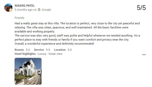 4BHK Villa Udaipur — Maple Roots Villa Guest Review — Maple Roots Villa Udaipur guest review photo