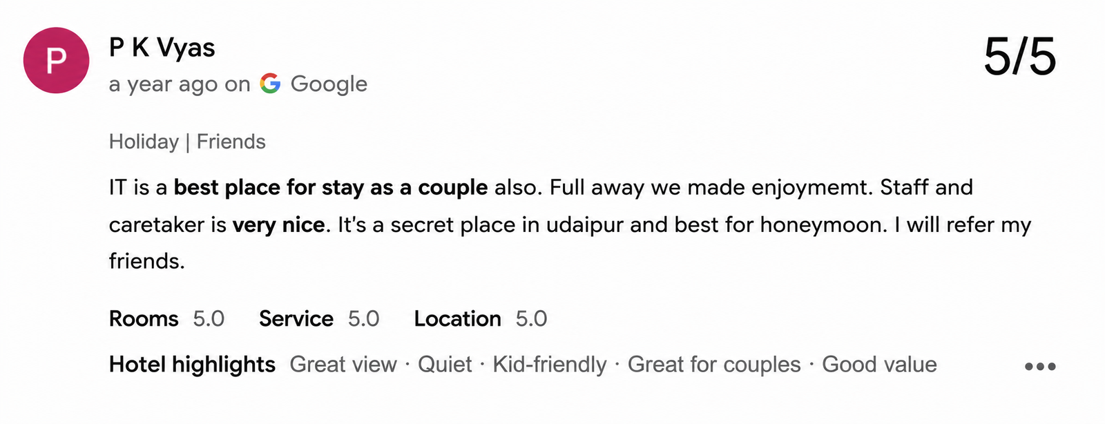 Birthday Party Villa Udaipur — Maple Roots Villa Guest Review — Udaipur villa guest review
