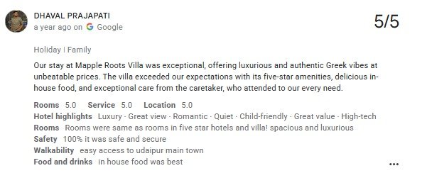 Ladies Party Villa Udaipur — Maple Roots Villa Guest Review — Udaipur villa guest review