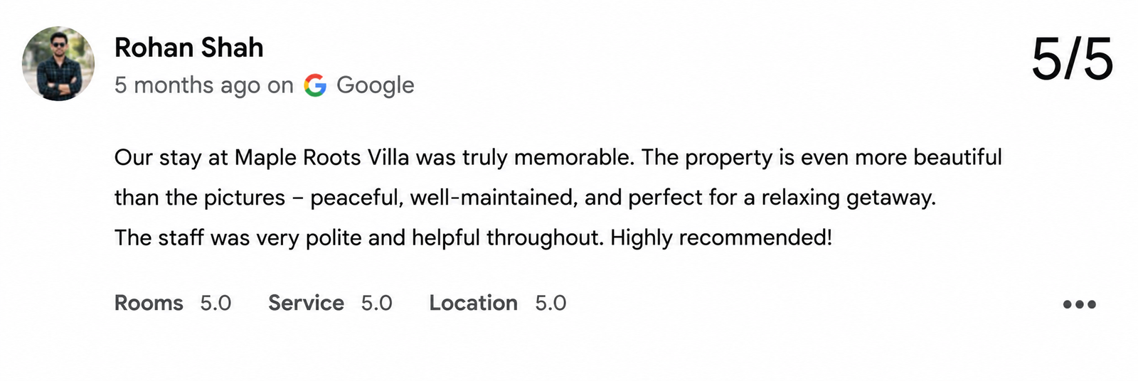 Maple Roots Villa Udaipur — Maple Roots Villa Guest Review — Udaipur villa guest review