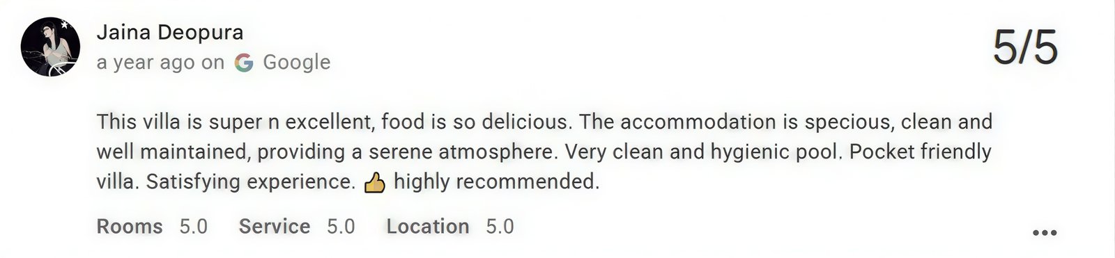 Private Place in Udaipur — Maple Roots Villa Guest Review — Maple Roots Villa Udaipur guest review photo