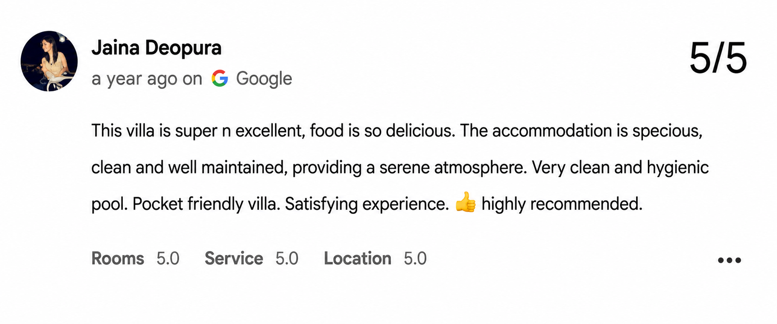 Romantic Villa in Udaipur — Maple Roots Villa Guest Review — Maple Roots Villa Udaipur guest review photo