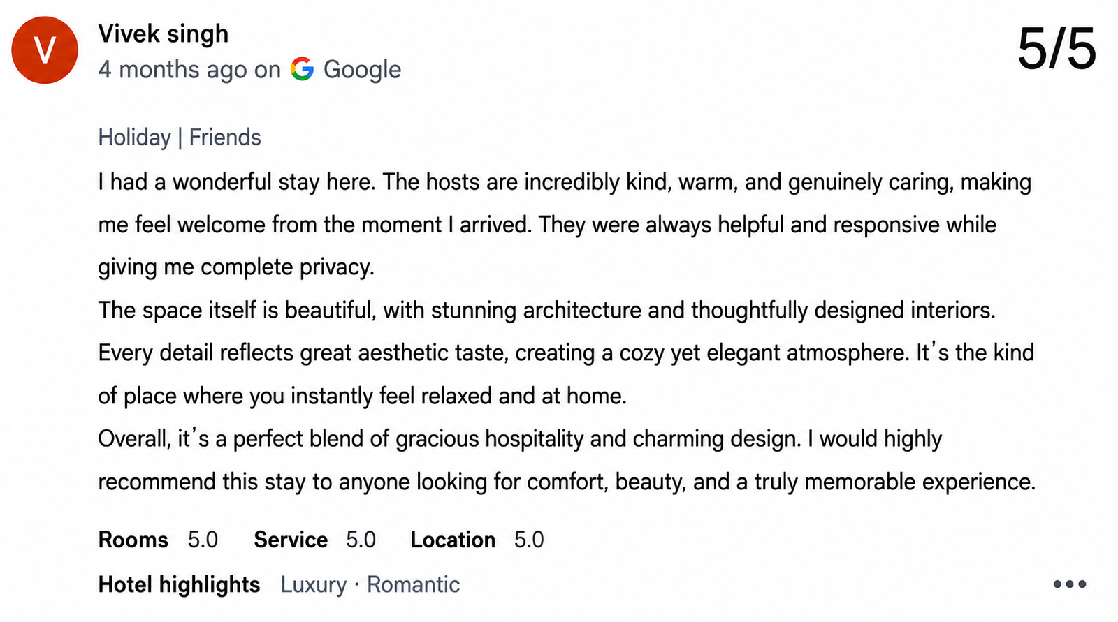 Velora Villa Udaipur — Maple Roots Villa Guest Review — Maple Roots Villa Udaipur guest review photo