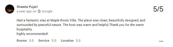 Villa Stay in Udaipur — Maple Roots Villa Guest Review — Udaipur villa guest review