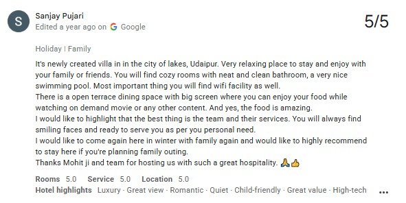Workation Villa Udaipur — Maple Roots Villa Guest Review — Udaipur villa guest review