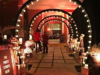 Illuminated Arch Tunnel - Best Luxury Villa in Udaipur