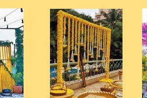 Hanging Marigold Curtains - Best Luxury Villa in Udaipur