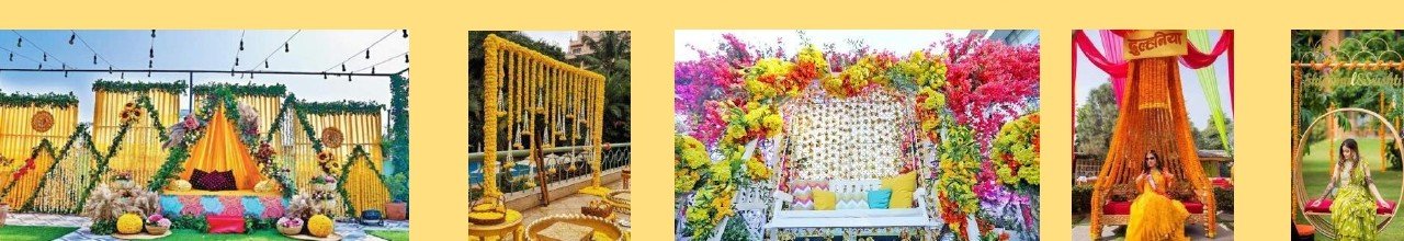 Haldi & Mehendi Decorations hero - Best Luxury Villa in Udaipur