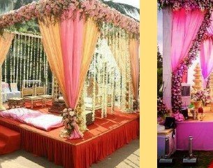Greenery Pillar Mandap - Best Luxury Villa in Udaipur