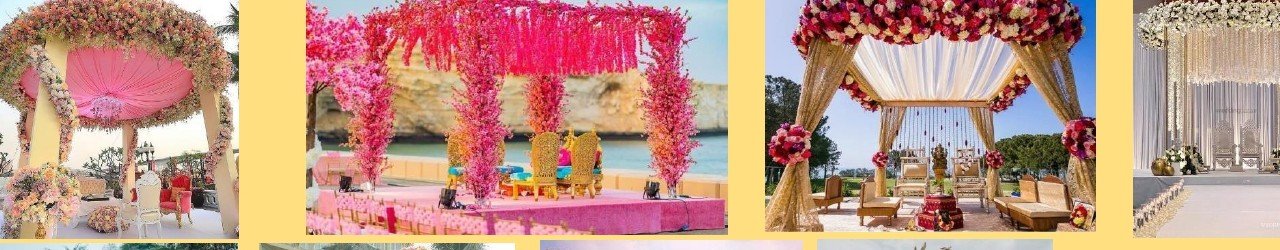 Wedding decorations by Udaipur Villa / Maple Roots