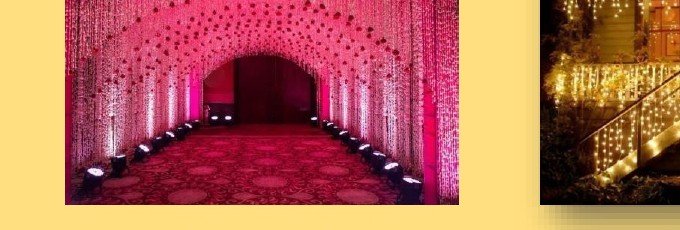 LED Parcan Entry Tunnel - Best Luxury Villa in Udaipur